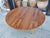 Wood Walnut Round Coffee Table For Sale - Image 7 of 10