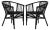Adriana Rattan Accent Chair - Black, Set of 2 For Sale - Image 11 of 11
