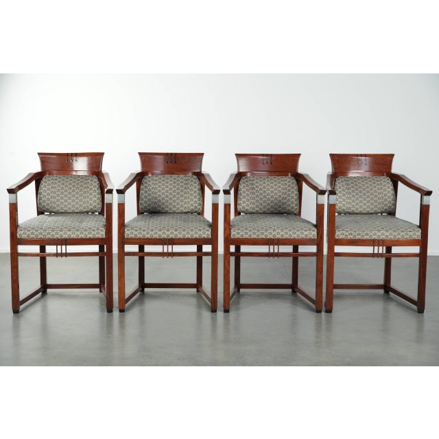 Amazing Art Deco design Schuitema dining chairs from the Decoforma series, in very good condition, with luxurious fabric...