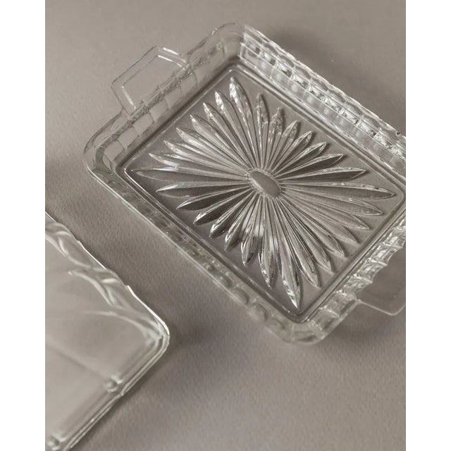 Vintage Butter Dish in Glass, 1940s For Sale - Image 3 of 10