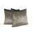 This pillow is a luscious deep brown velvet with silver metallic streaks. The silver glimmers are beautifully yet soft to...
