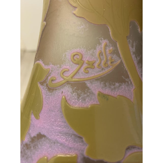Nancy Glass Paste Vase with Poppies by Émile Galle For Sale - Image 10 of 13