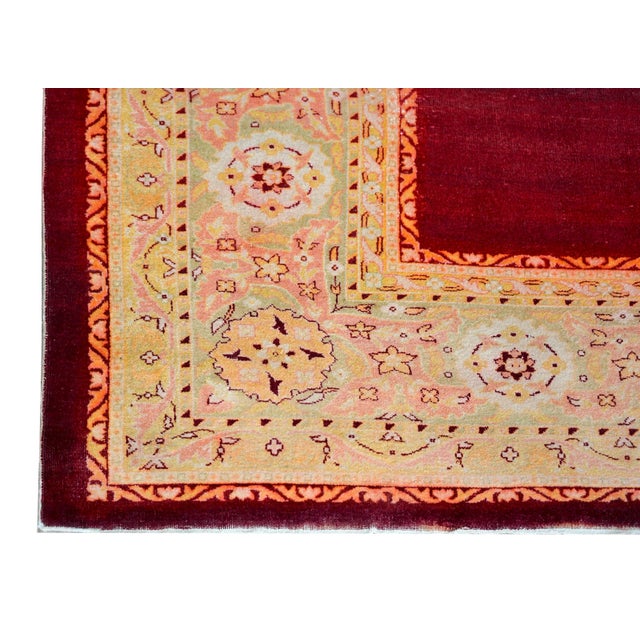 Textile Early 20th Century Indian Agra Rug For Sale - Image 7 of 10