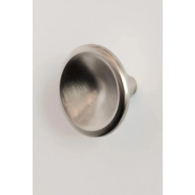 Metal Carl Auböck Model #8040-2 Knob in Nickel For Sale - Image 7 of 12