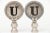U Monogram Lamp Finials - a Pair For Sale In Madison - Image 6 of 6