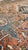 Textile Vintage Persian Karaja Rug, Handmade Wool Oriental Rug, Rust, Ivory, Light Blue For Sale - Image 7 of 18