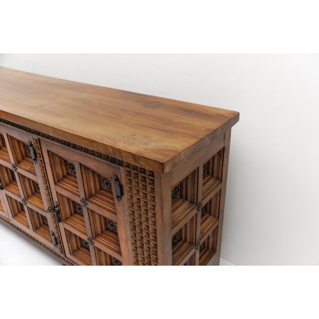 Large Brutalist Rustic Sideboard, 1960s For Sale - Image 11 of 18