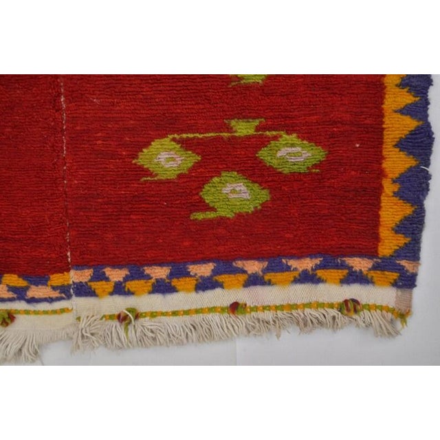 Vintage Anatolian Kilim Rug With Geometric Tribal Motif For Sale - Image 4 of 10