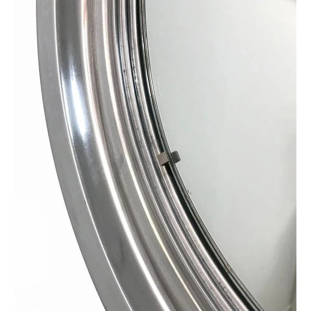 Metal Mid-Century Italian Aluminum Mirror by Sergio Mazza for Artemide, 1960s For Sale - Image 7 of 8