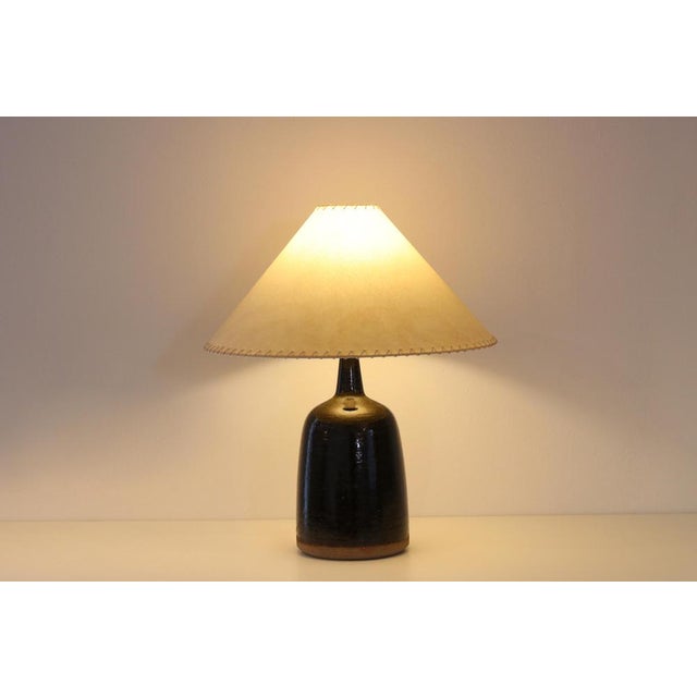 Beautiful ceramic table lamp designed by Per Linnemann Schmidt for Palshus. The Danish sculptor and ceramist studied at...