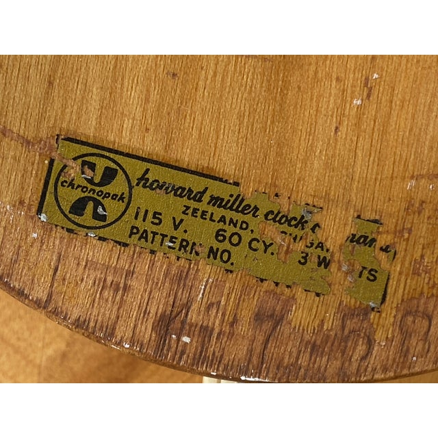 Mid-Century Modern Vintage Mid Century George Nelson #4758 Wall Clock For Sale - Image 3 of 10