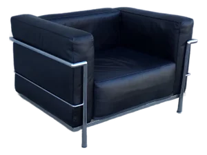 Vintage Lc3 Lounge Grand Chair Corbusier Style
