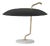 Model 537 Lamp with Brass Structure and Black Reflector by Gino Sarfatti for Astep For Sale