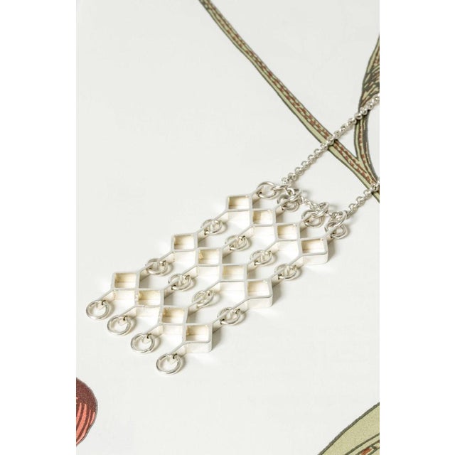 1960s Modernist Silver Necklace by Jorma Laine, 1964 For Sale - Image 5 of 7