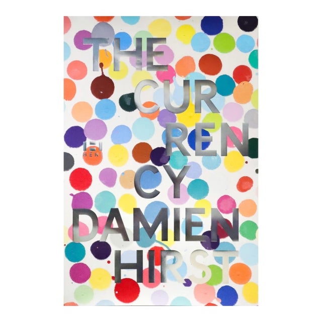 2016 British Exhibition Poster - the Currency, Damien Hirst (Silver) - Heni Gallery, London For Sale