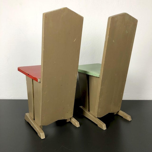 Childrens Chairs in the style of Koo, Netherlands, 1930s, Set of 4 For Sale - Image 13 of 18