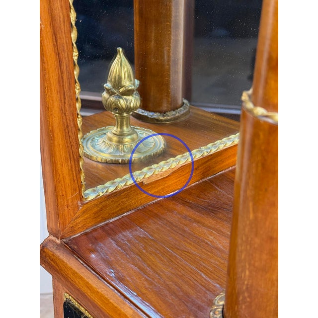 Antique French Rococo Empire Marble Top Plant Stand Pedestal Table For Sale - Image 9 of 15