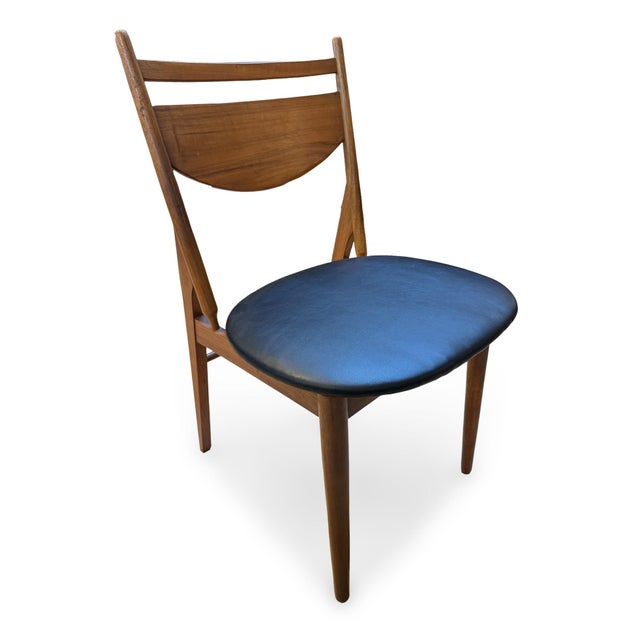 Mid-Century Modern Set of Six 1959 Walnut Dining Chairs Attributed to Greta Magnusson-Grossman for Glenn of California For Sale - Image 3 of 14