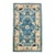 Galerie Shabab Collection Mid-20th Century Handmade Chinese Peking Throw Rug in Cream and Light Blue For Sale