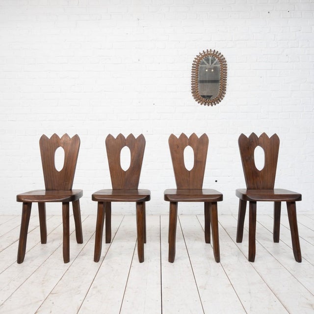 Vintage Elm Chairs, 1960s, Set of 4 For Sale - Image 3 of 7