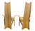 1970s Arthur Edwards for McGuire Sculptural Set of 6 High Backed Rattan Chairs For Sale - Image 5 of 11