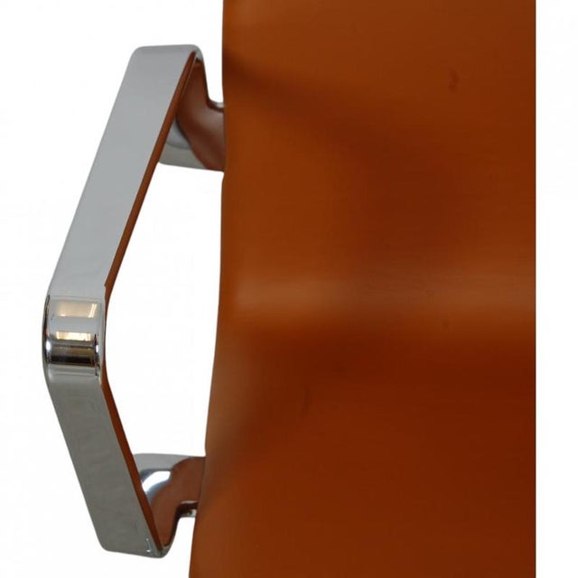 Oxford Office Chair in Cognac Nevada Anilin Leather For Sale - Image 11 of 14