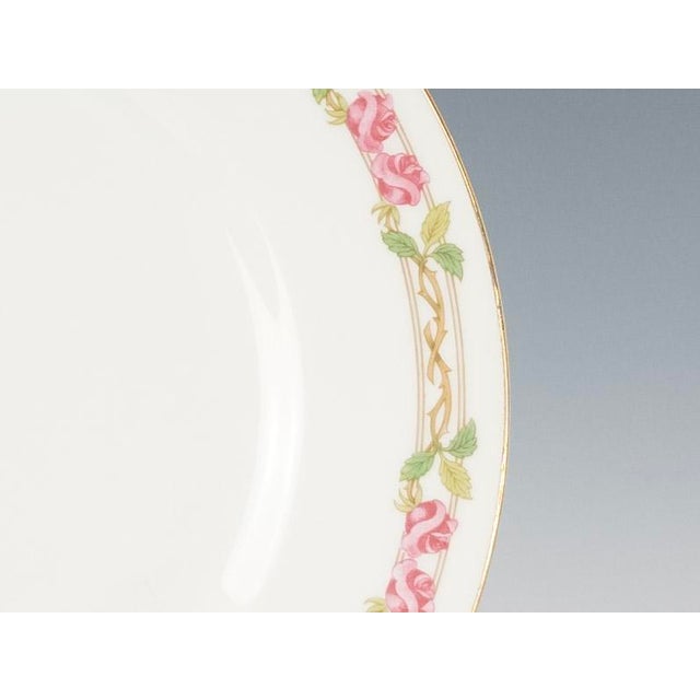 w.m. Guerin Limoges “Rose & Stem” 4-Piece Place Setting, Hand-Gilded French Porcelain Circa 1900–1930 For Sale - Image 14 of 18