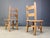 1960s Vintage Brutalist Oak Dining Chairs, 1960s, Set of 6 For Sale - Image 5 of 15