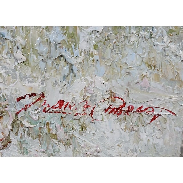 Gorgeous Marie Charlot Oil Painting the Ladies and the Lake Free Shipping! For Sale - Image 4 of 5