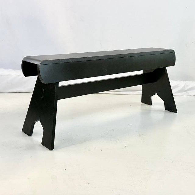 Wood Vintage Americana Farmhouse Boho Chic Rustic Amish Style Bench For Sale - Image 7 of 11
