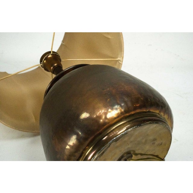 Mid-Century Modern Italian Brass Table Lamp, 1960s For Sale - Image 9 of 12
