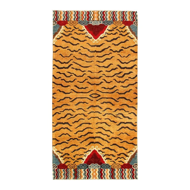 Pasargad DC Pasargad Hand Knotted Tibetan Tiger Rug For Sale