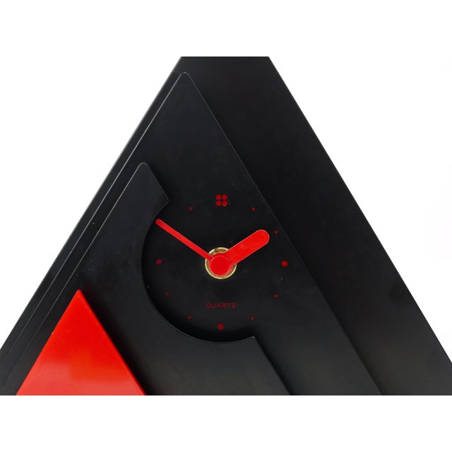 Postmodern Pyramid Table Clock by Makiko Taniguchi, Japan, 1980s For Sale - Image 11 of 17