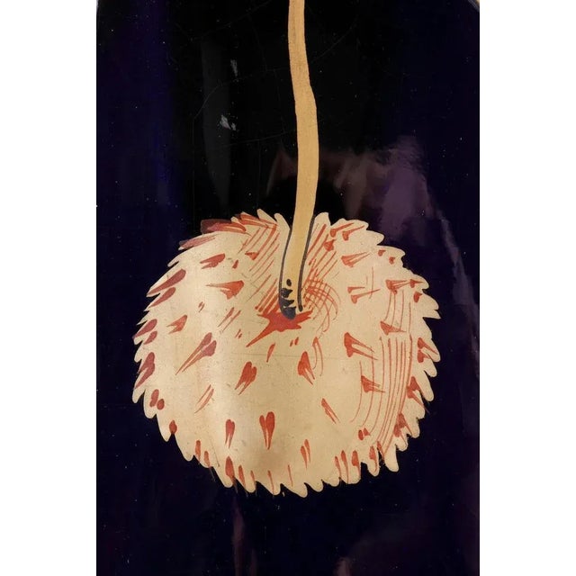 Blue Late 19th Century Blue Ceramic Vases from Gustave Asch, Set of 2 For Sale - Image 8 of 18