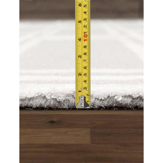 Pasargad Home Edgy Silver Area Rug, 9' 9'' X 13' 9'' For Sale - Image 4 of 5