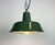 Small Industrial Green Enamel Pendant Lamp, 1960s For Sale - Image 14 of 16