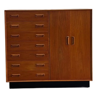 Danish Modern Dual Storage Dresser For Sale
