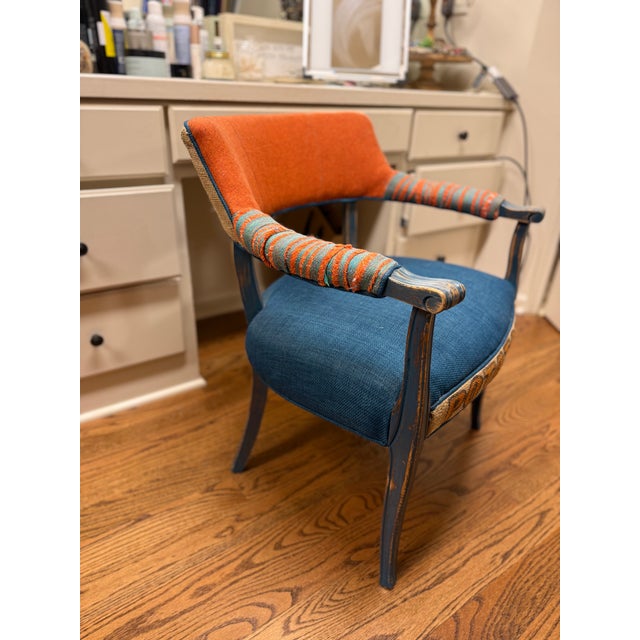 Shabby Chic Happy Chair by Shawna Robinson – One-of-a-Kind Designer Accent Chair For Sale - Image 3 of 6