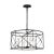 Transitional Chapman & Myers by Visual Comfort Studio Beatrix 4-Light Large Lantern Pendant in Aged Iron For Sale - Image 3 of 6