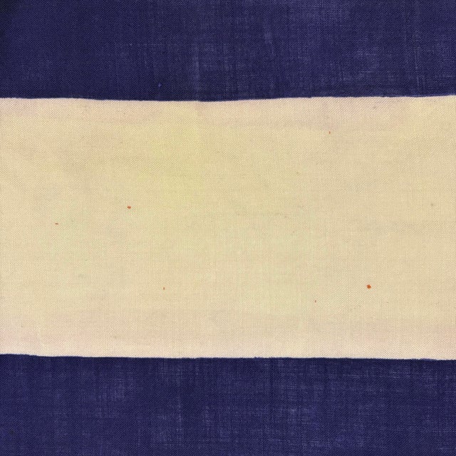 Navy Blue Vintage Wool Nautical Flag of Cuba For Sale - Image 8 of 9