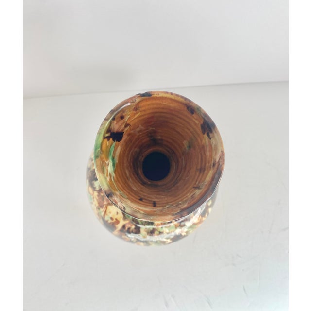 Mid 20th Century Vintage French Jaspé Wine Carafe For Sale In San Francisco - Image 6 of 12