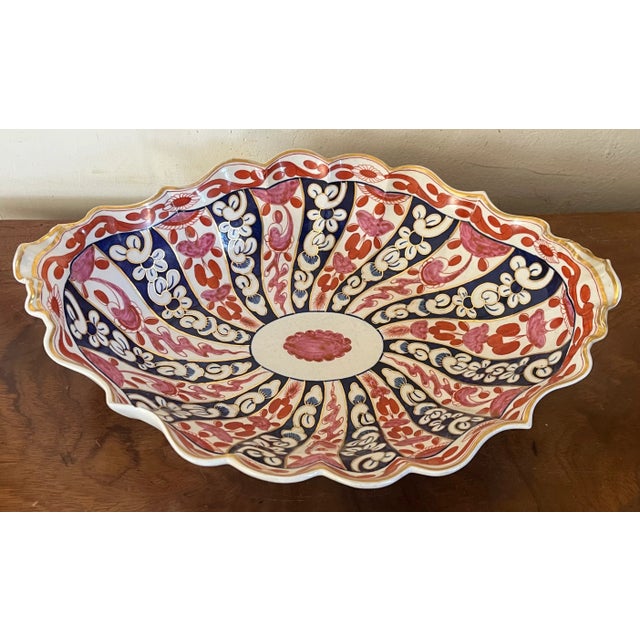 Large Antique 18th Century English Worcester Porcelain Oval Dish or Bowl in the Queen Charlotte Pattern Circa 1790 For Sale In New York - Image 6 of 13