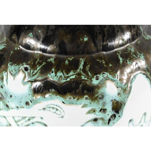 Les Pélicans Vase by L. Alaurent, 1950 For Sale - Image 4 of 18