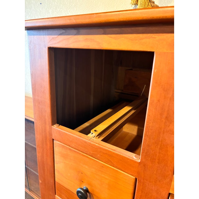 Vintage Amish Solid Cherry Tall Chest of Drawers c.1980 For Sale - Image 12 of 13