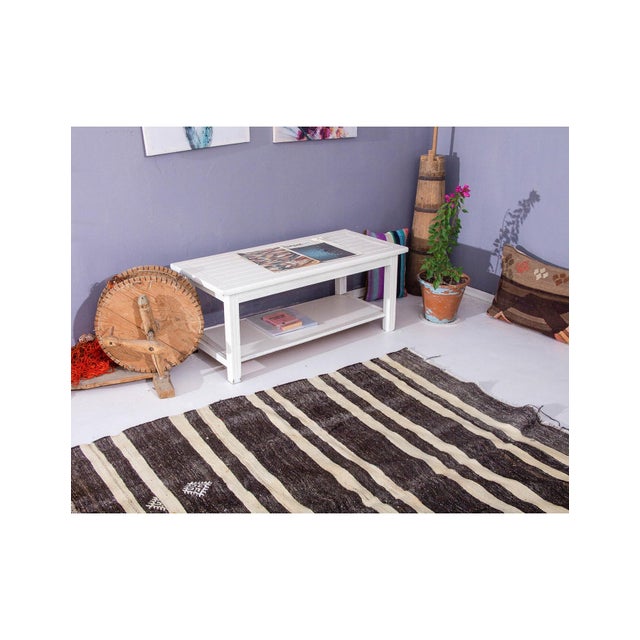 Striped Vintage Turkish Kilim Rug - 6`5" X 10`10" For Sale In Los Angeles - Image 6 of 6
