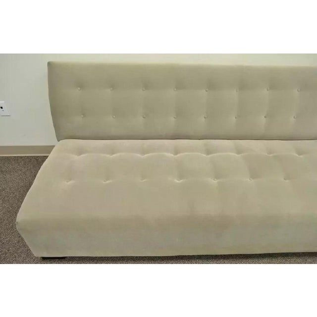 Crate & Barrel Mitchell Gold Modern Plus Armless Sofa Loveseat Couch 336-003t-20 For Sale - Image 10 of 12