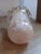 Vintage Murano Handmade Italy Glass Bowl Vase Cream Peach Swirl For Sale In Orlando - Image 6 of 6