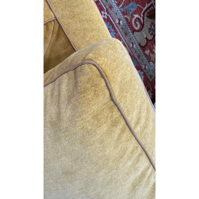 B&B Italia Richard Sofas in Gold Velvet, Designed by Antonio Citterio, a Pair For Sale In West Palm - Image 6 of 9