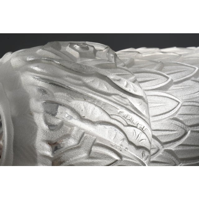 Silver French Art Deco Wall Sconce by Léon Hugue & Charles Schneider 1930 France - A Pair For Sale - Image 8 of 11