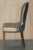 English Elm Hall Chairs with Damask Upholstery, Set of 2 For Sale - Image 4 of 18